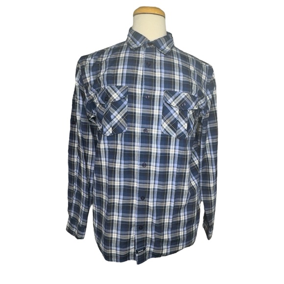 Jonathan Martin Collection Other - Jonathan Martin Collection Long Sleeve Mens Button Up Light Plaid Shirt Blue Med